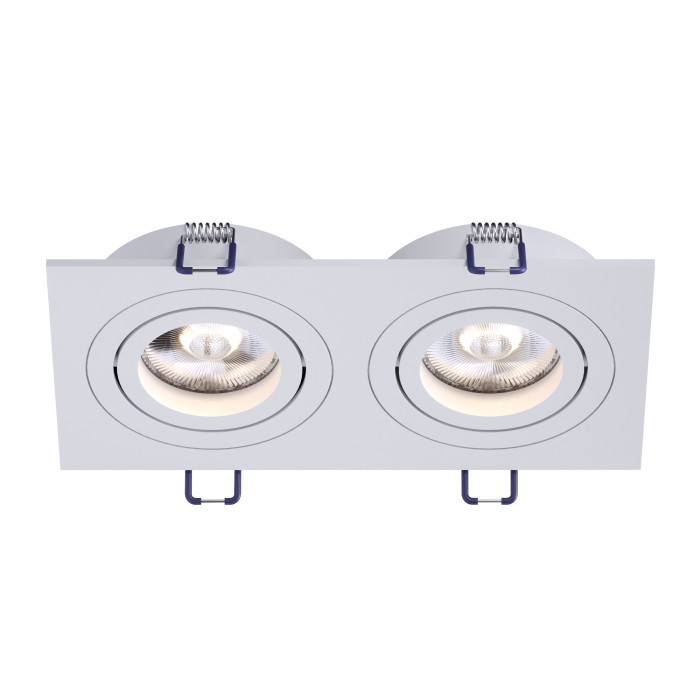 Світильник точковий врізний KLOODI KD-BASE SQ92x175 GU10 WH