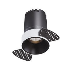 Світильник точковий врізний KLOODI KD-GIRON134 TR 12W 4K 38D BK DALI