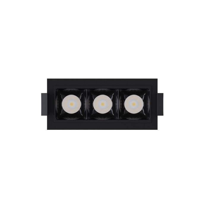 Світильник точковий врізний KLOODI KD-POINT 3X2 6W 3K BK