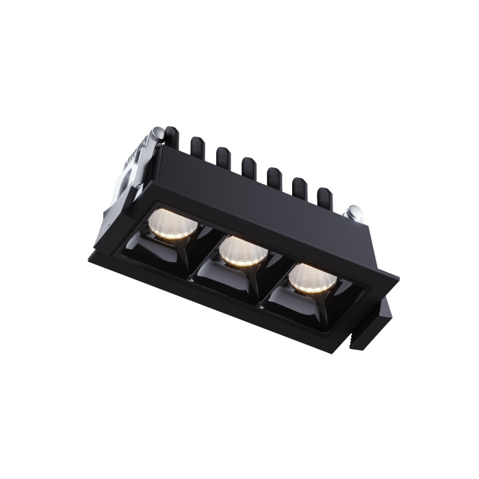 Світильник точковий врізний KLOODI KD-POINT 3X2 6W 3K BK