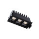 Світильник точковий врізний KLOODI KD-POINT 3X2 6W 3K BK