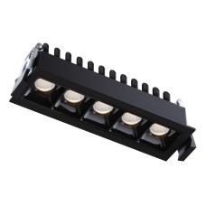 Світильник точковий врізний KLOODI KD-POINT 5X2 10W 3K BK