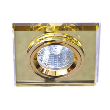 Вбудований світильник Feron 8170-2 під лампу жовтий золото (20091)