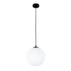 Підвісний світильник 756glass250F-1 BK+WH (LVS3974)
