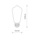 Світлодіодна лампочка Nowodvorski 10594 Bulb vintage led E27 1x6W 2200K 360Lm Transparent (10594)