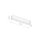 Магнітний трековий світильник Nowodvorski 10644 LVM Focus Out Led 1x9w 4000к 880Lm IP20 Bl (10644)