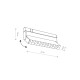 Магнітний трековий світильник Nowodvorski 10646 LVM Focus Out Led 1x9w 4000к 880Lm IP20 Bl (10646)