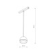 Магнітний трековий світильник Nowodvorski 10654 LVM Slot Led 1x8w 4000к 400Lm IP20 Bl (10654)