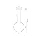 Люстра Nowodvorski 10811 Circolo LED M 1x21W 3000K 660Lm IP20 Чорна (10811)
