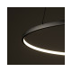 Люстра Nowodvorski 10812 Circolo LED M 1x21W 3000K 660Lm IP20 Чорна (10812)