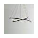Люстра Nowodvorski 10814 Circolo LED 2x35W 3000K 1200Lm IP20 Чорна (10814)