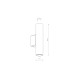 Бра, настінний світильник Nowodvorski 10890 Fourty Wall M GU10 2x10W IP20 Silk Gray (10890)