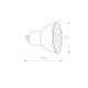 Світлодіодна лампочка Nowodvorski 10996 Reflector Led GU10 1x7W 3000K 600Lm Dim IP20 Біла (10996)