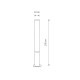Вуличний світильник Nowodvorski 11374 Mia M Led 1x30W 3000K 2500Lm IP54 Чорний (11374)