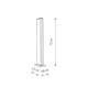 Вуличний світильник Nowodvorski 11376 Slit Led 1x12W 3000K 600Lm IP54 Чорний (11376)