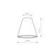 Абажур Nowodvorski 8416 Cameleon Cone S Wh (8416)