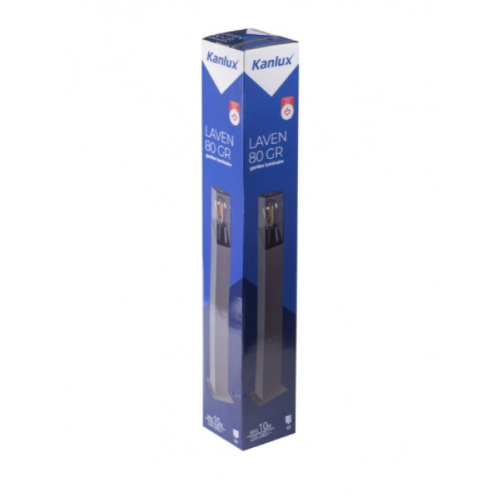 Вуличний світильник Kanlux 36545 Laven 80 E27 10W IP44 Gr