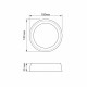 LED Світильник круглий накладний TITANUM 18W 5000K 220V (TL-BHR20-185)