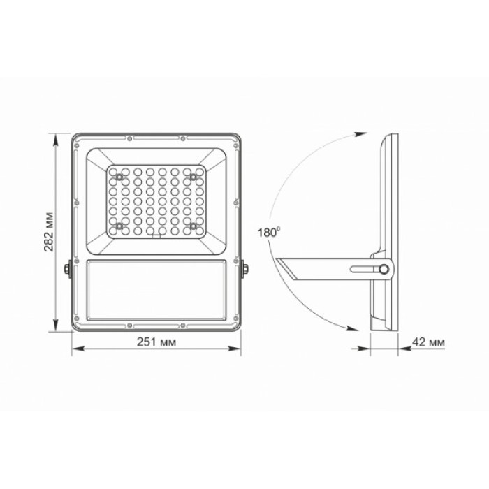 LED прожектор автономний VIDEX 2800Lm 5000K (VL-FSO-1005)