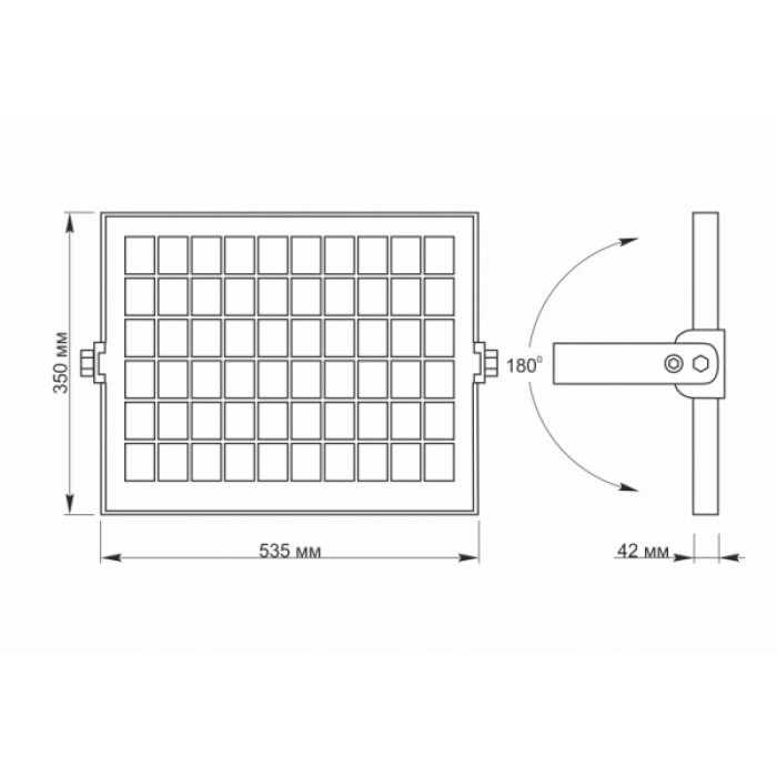 LED прожектор автономний VIDEX 2800Lm 5000K (VL-FSO-1005)