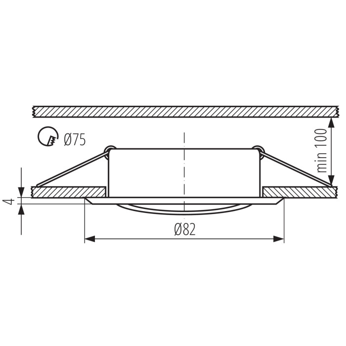 Точковий світильник Kanlux 2783 Vidi GX5.3 1x50W IP20
