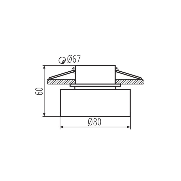 Точковий світильник Kanlux 29231 Govik GX5.3/GU10 1x10W IP20