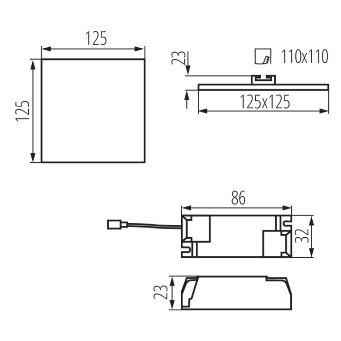 Точковий світильник Kanlux 29586 AREL LED DL 10W-NW