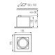 Точковий світильник Kanlux 32931 Mateo ES DLP-150-W