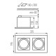 Точковий світильник Kanlux 32932 Mateo ES DLP-250-B