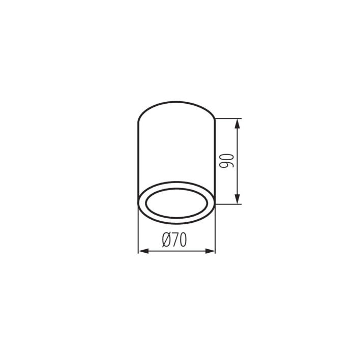 Точковий світильник Kanlux 33360 Aqilo GU10 1x7W IP65