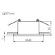 Точковий світильник Kanlux 36213 Glozo DSL SR/W GX5.3/GU10 1x10W IP20 Wh