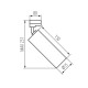 Трековий світильник Kanlux 33138 ATL2 GU10 10W IP20 Wh