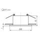 Точковий світильник Kanlux 36223 Glozo DSO B/B GU10/GU5.3 1x10W IP20 Bl