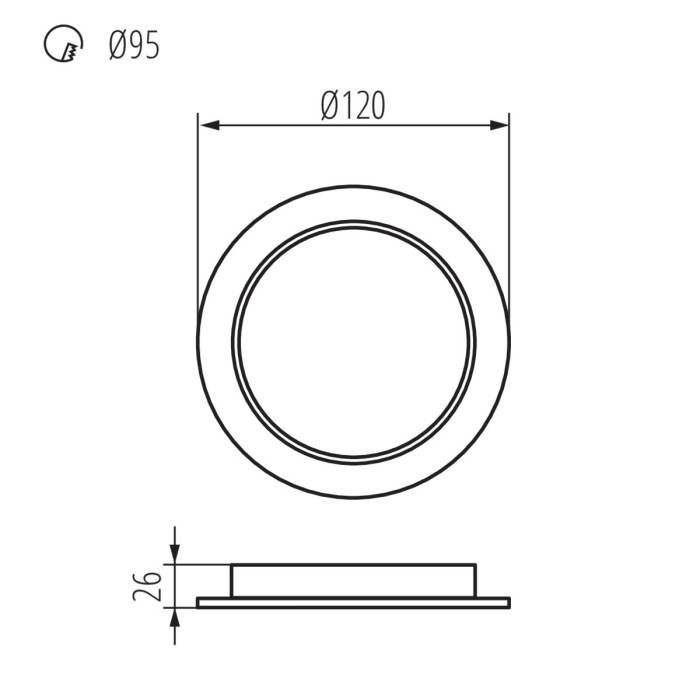 Точковий світильник Kanlux 36511 Tavo LED 1x9W 4000K 900Lm IP20