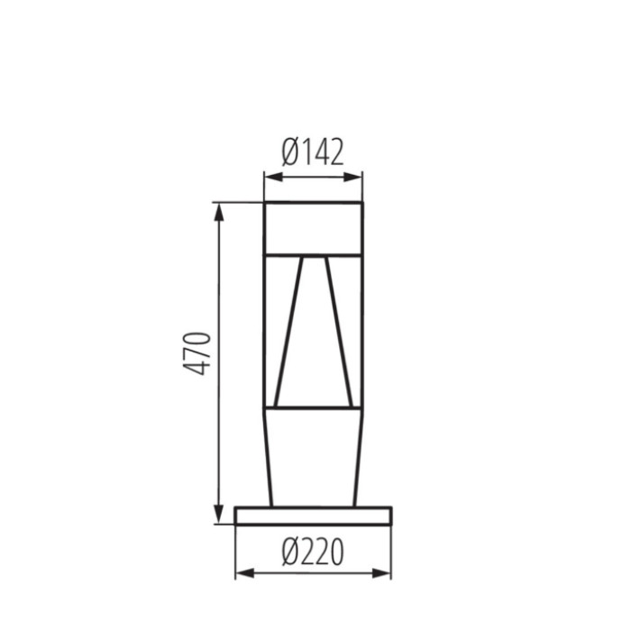 Вуличний світильник Kanlux 29175 Invo TR 47-O-GR