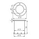 Вуличний світильник Kanlux 36430 Berg GU10 1x7W IP67