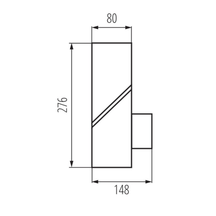 Вуличний світильник Kanlux 36547 Laven EL 28 E27 10W IP44 Gr