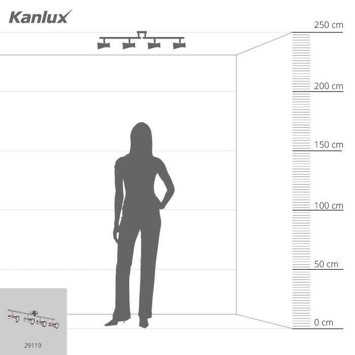 Спот Kanlux 29119 Mileno EL-4I ASR-AN