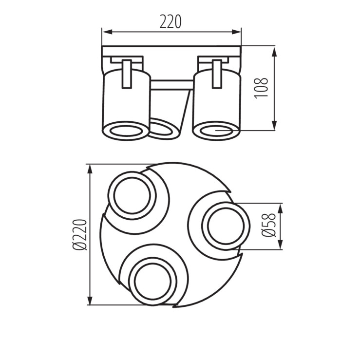 Спот Kanlux 29126 Laurin EL-3O W