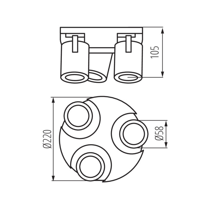 Спот Kanlux 29127 Laurin EL-3O B