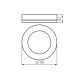 Стельовий світильник Kanlux 31490 Tura Led 1x15W 4000K 1125Lm IP65 Bk