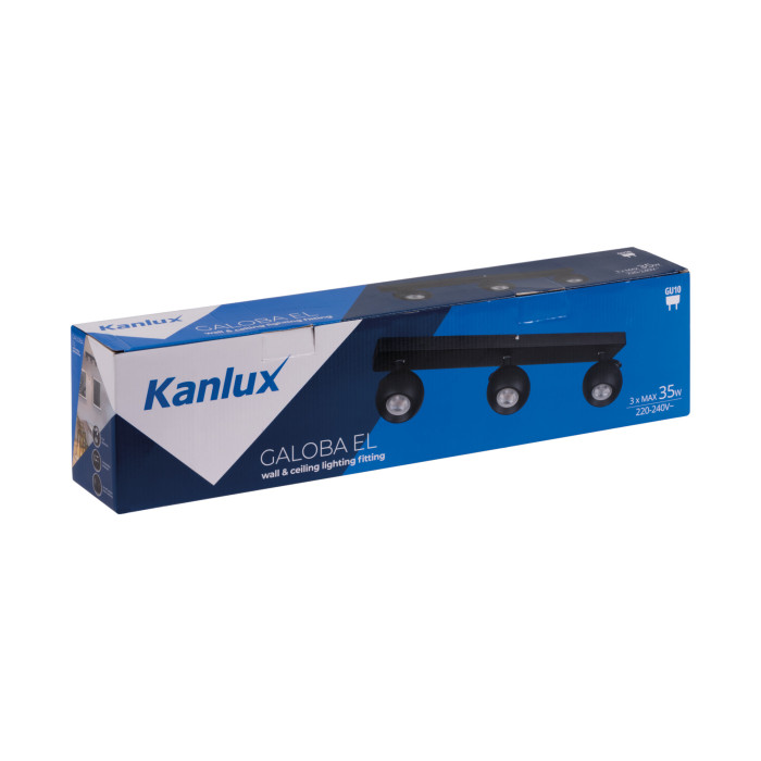 Спот Kanlux 33677 Galoba GU10 3x35W IP20