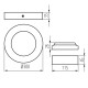 Стельовий світильник Kanlux 33541 Carsa LED 1x24W 4000K 1680Lm IP20