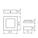 Стельовий світильник Kanlux 33548 Kanti LED 1x12W 4000K 659Lm IP20