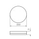 Стельовий світильник Kanlux 37292 Iper Led 1x26W 4000K 3120Lm IP65 Wh