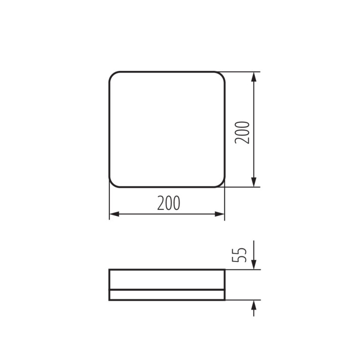 Стельовий світильник Kanlux 37295 Iper Led 1x19W 4000K 2280Lm IP65 Wh