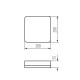 Стельовий світильник Kanlux 37302 Iper Led 1x10W 4000K 1200Lm IP65 Wh