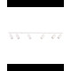 Спот Goldlux 322319 Paris GU10 6x10W IP20 WH (051600)