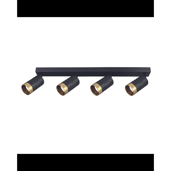 Спот Goldlux 323569 Arras GU10 4x10W IP20 BK (052087)