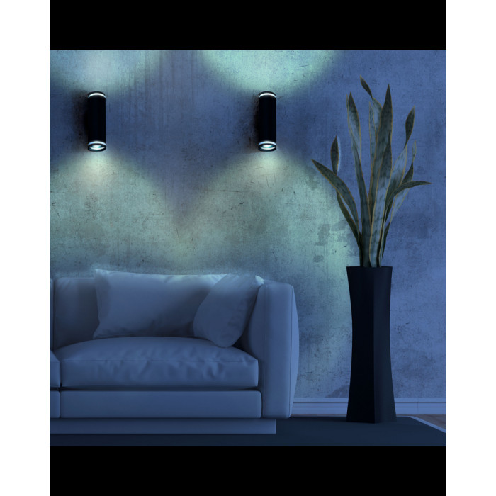 Бра Goldlux 324382 Paris GU10 2x10W IP20 BK (059845)